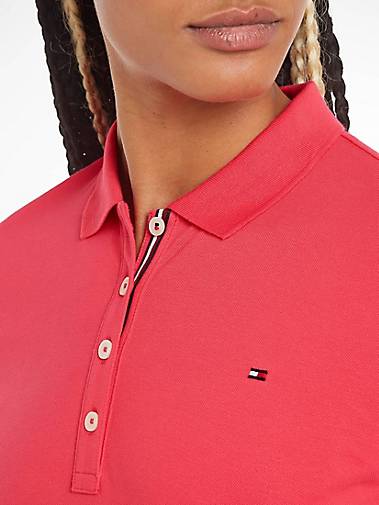 TOMMY HILFIGER Damen Poloshirt Regular Fit dunkle beere 73888712