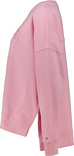 TOMMY HILFIGER Damen Sweatshirt CRV SWEATSHIRT RLX - Size bestellen - 29252501 Plus TONAL in pink VARSITY