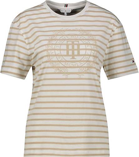 Tårer Specialist udvikling af TOMMY HILFIGER Damen T-Shirt in beige bestellen - 75005001