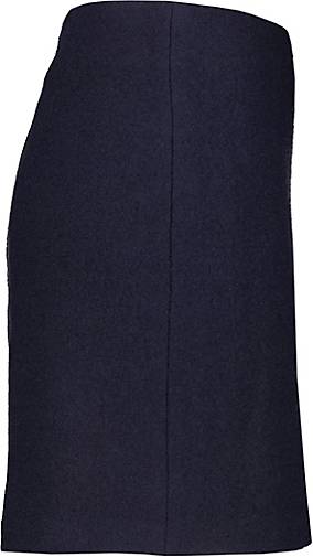 TOMMY HILFIGER Damen Wollrock BOILED WOOL MINI SKIRT in dunkelblau  bestellen - 75361401