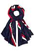 TOMMY HILFIGER EMBELLISHED PRINT SCARF
