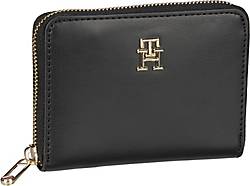 TOMMY HILFIGER, Geldbörse Iconic Tommy Med Ziparound Psp23 in schwarz, Geldbörsen für Damen