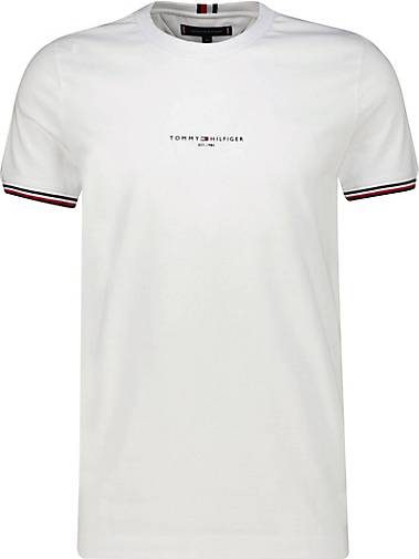 Herren HILFIGER TOMMY Fit T-Shirt Slim TIPPED TOMMY in weiß bestellen 16484502 - TEE LOGO