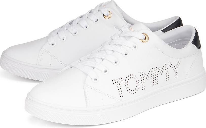 tommy hilfiger fashion th leather cupsole sneaker