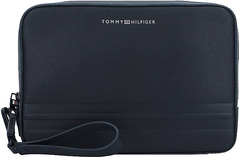 TOMMY HILFIGER TH Business Leather Kulturbeutel Leder 24.5 cm
