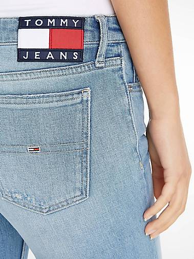 TOMMY-JEANS Damen Jeans SOPHIE LOW FLARE in blau -