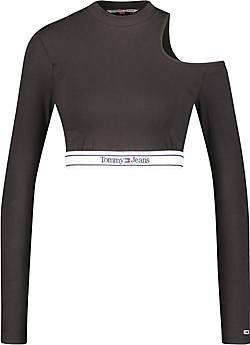 TOMMY-JEANS Damen Langarmshirt TJW LOGO - WB bestellen 29298801 Fit Cropped schwarz in