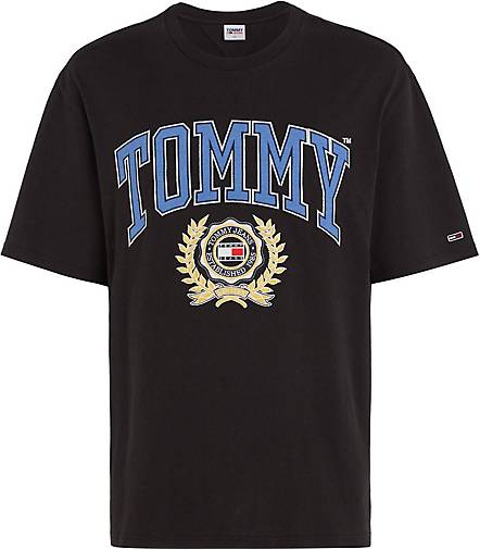 TOMMY-JEANS Herren T-Shirt COLLEGE Oversized Fit