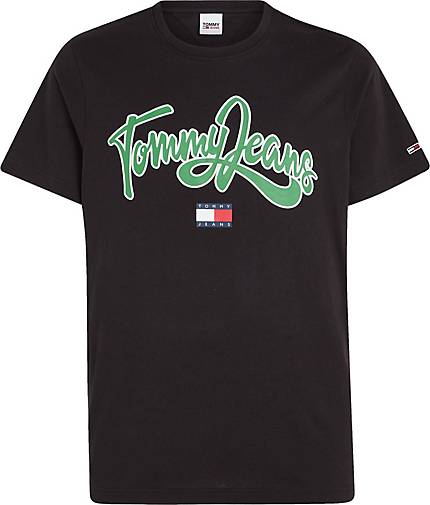 TOMMY-JEANS Herren T-Shirt TJM REG COLLEGE POP TEXT TEE