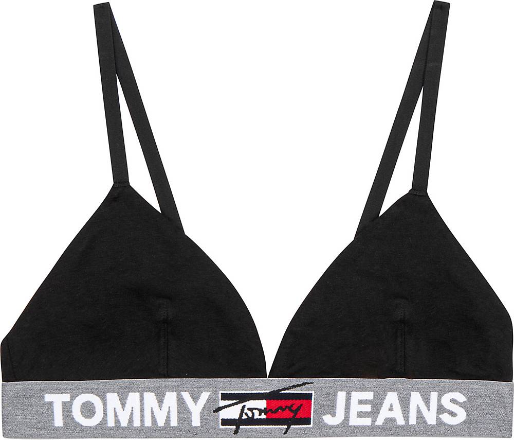 TOMMY-JEANS, Unterwäsche Triangle Bralette Unlined W in schwarz, Wäsche für Damen