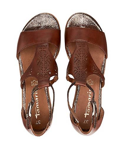Damen Braun sandalette Damen mittel Ethno Ethno rqIxwpFrf