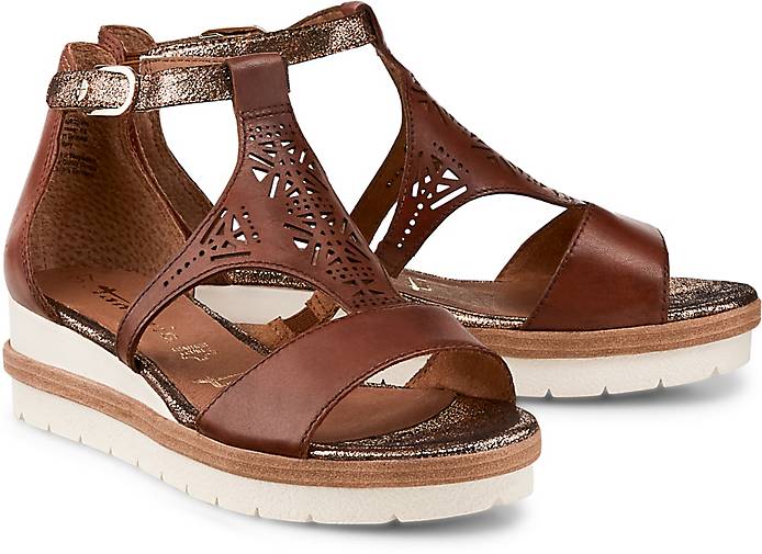 Damen Braun sandalette Damen mittel Ethno Ethno rqIxwpFrf