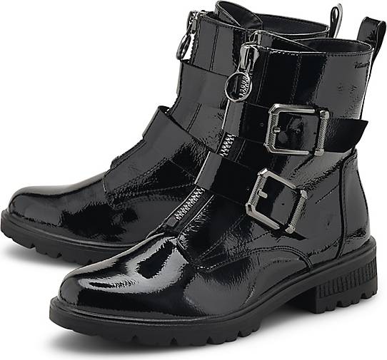 pols jeugd stel je voor Tamaris Lack-Boots in schwarz bestellen - 32129101