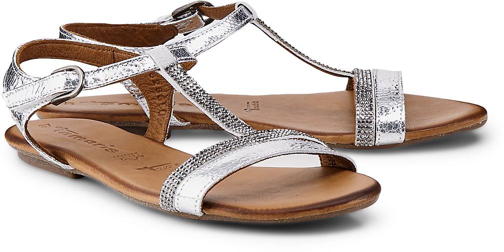 Metallic Tamaris Silber Silber Sandalette Sandalette Silber Tamaris Tamaris Metallic Metallic Sandalette PZukiX