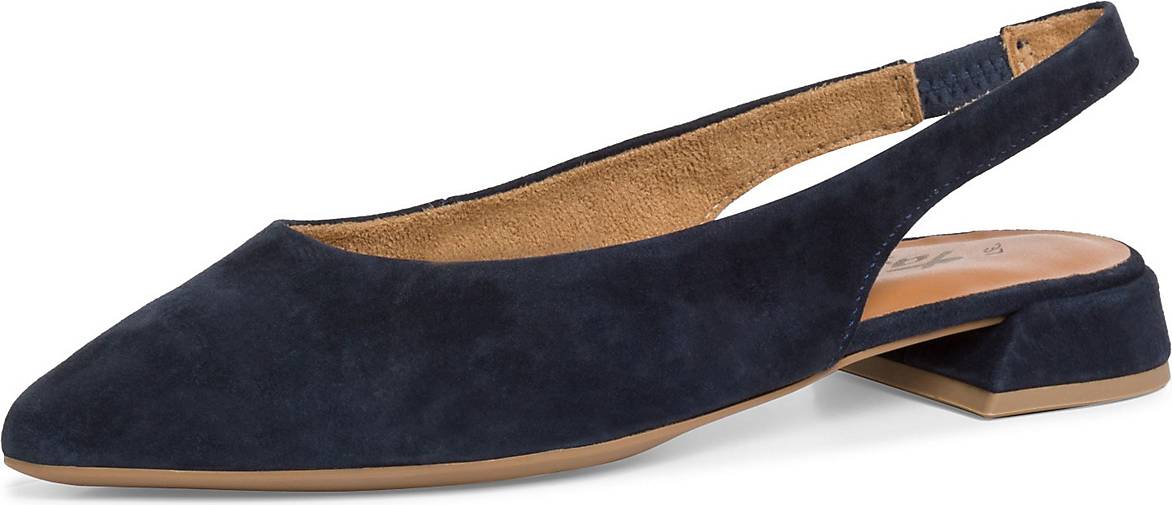 Tamaris Comfort Damen Slingpups - Elegante Leder Pumps Mehrweite