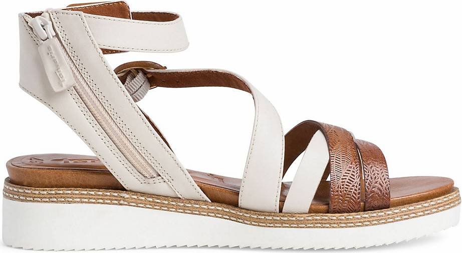tamaris keilsandalette beige