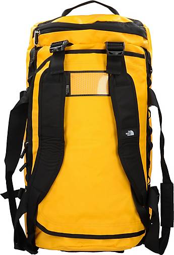 north face yellow duffel bolsa