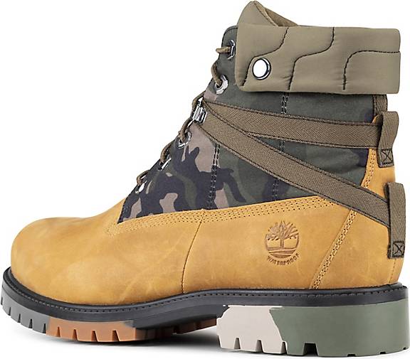 timberland 6 inch heritage ek boots in black camo