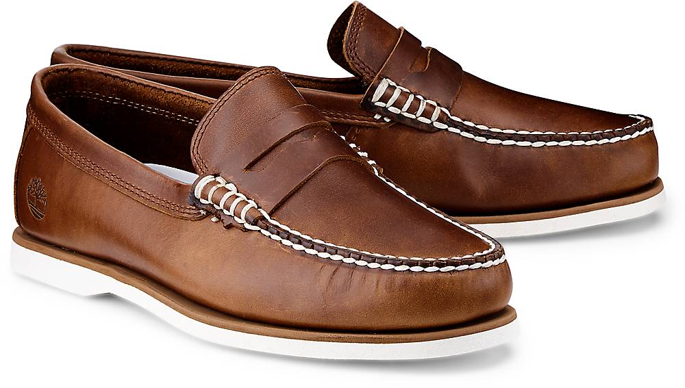 Timberland, Penny-Loafer in braun, Slipper für Herren Gr. 40