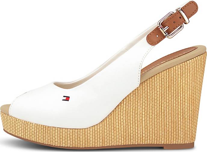 tommy hilfiger tan wedges