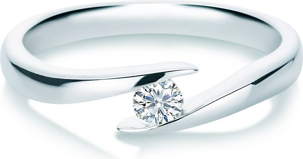 Trilani, Diamant-Ring in weiß, Schmuck für Damen