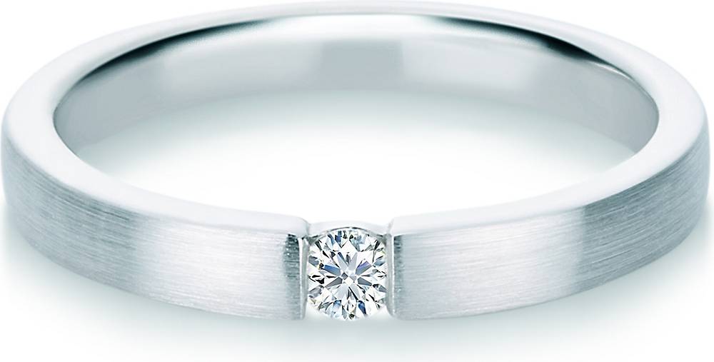 Trilani, Diamant-Ring in weiß, Schmuck für Damen
