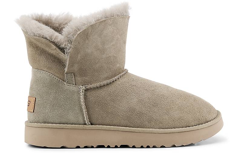 ugg classic cuff mini grau