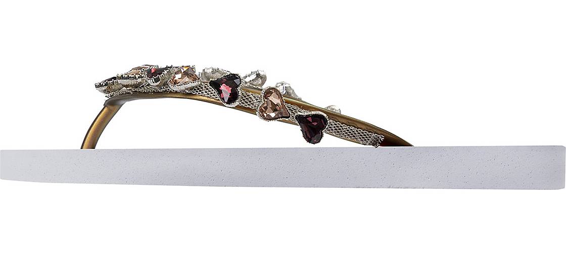 Uzurii Platte Hausschuhe Heart Bronze