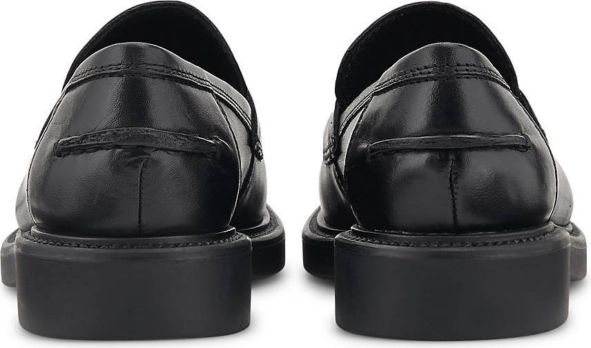 vagabond alex flat loafer in black
