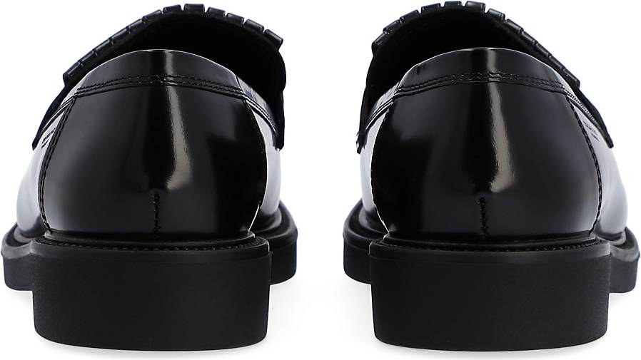 vagabond alex flat loafer in black