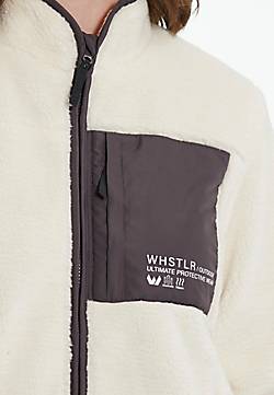 in 20621202 Whistler Fleecejacke bestellen Kontrast-Brusttasche - beige mit Sprocket