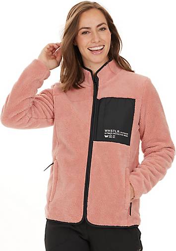 Whistler Fleecejacke Sprocket mit Kontrast-Brusttasche 20621204 in rosa bestellen 