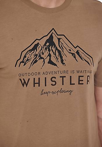bestellen hellbraun Frontprint - Walther Whistler mit stilvollem 22183801 T-Shirt in