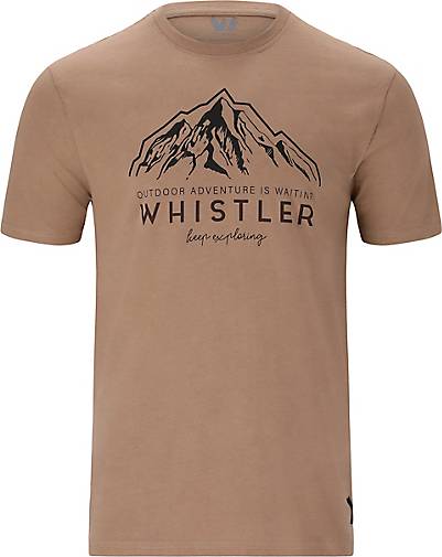Whistler T-Shirt stilvollem 22183801 bestellen Frontprint hellbraun - mit in Walther