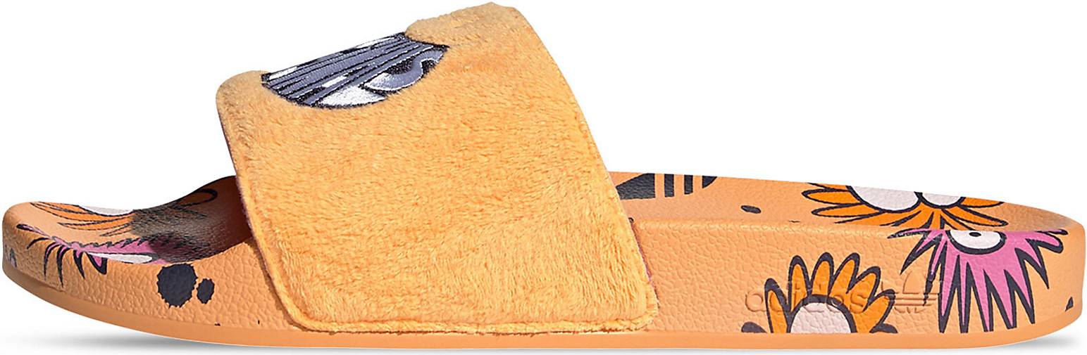 adidas Originals Badesandale Adilette Kevin Lyons in orange bestellen -  76956401