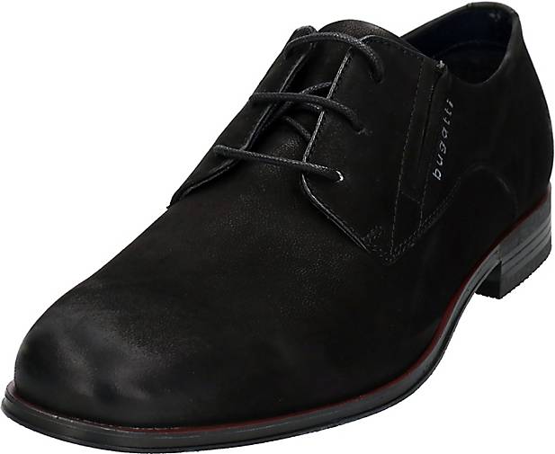 Bugatti Herren Businessschuhe 'Comfort Wide' - Elegante Schnürhalbschuhe Aus Velourleder, Perfekt Für Büro & Alltag