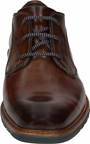 Bugatti Businessschuhe Nappaleder Schnürschuh, Braun