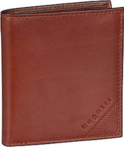 bugatti, Geldbörse Nobile Vertical Wallet Small With Flap in hellbraun, Geldbörsen für Herren