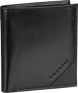 bugatti, Geldbörse Nobile Vertical Wallet Small With Flap in schwarz, Geldbörsen für Herren