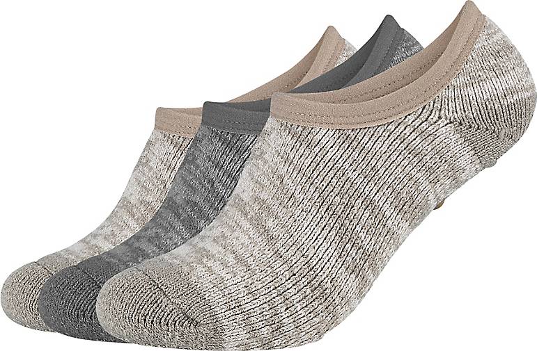 camano Anti-Rutsch-Socken 3er-Pack Warm-up mit weichem Komfortbund in taupe  bestellen - 27159002