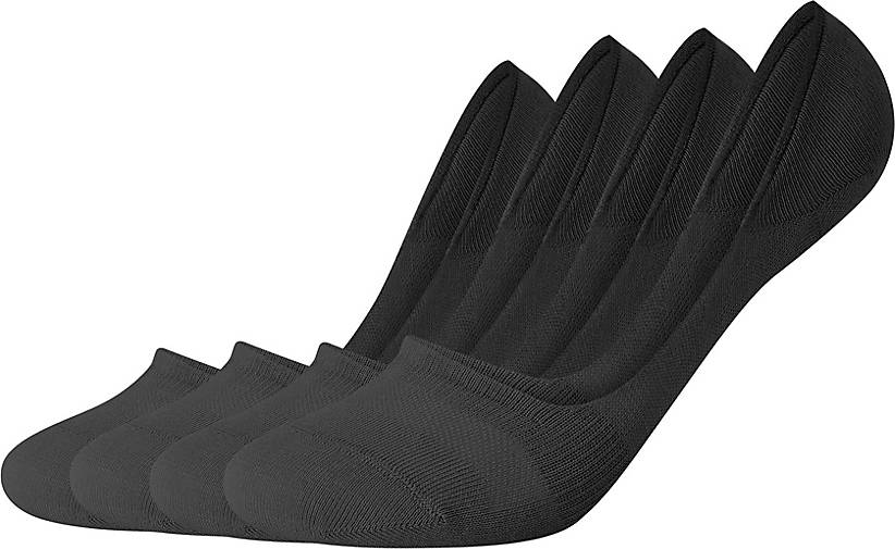 camano Füßlinge 4er-Pack Comfort mit verstärkter Ferse in schwarz bestellen  - 27155501 | Füßlinge