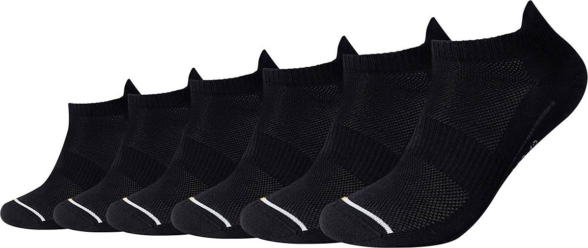 camano Sneakersocken 6er-Pack - atmungsaktiver schwarz mit Multifunctional 27155201 bestellen Funktion in