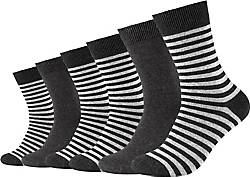 camano Socken 6er-Pack Comfort geringelt mit weichem Komfortbund camano Socken 6er-Pack Comfort geringelt mit weichem Komfortbund