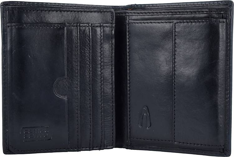 Jeans Geldbörse Brieftasche Geldbörse Japan RFID Portmonnaie camel active Schwarz Geldbörse Herren 