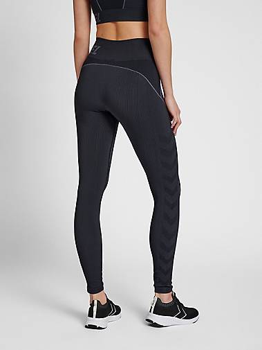 hummel hmlTE CHRISTEL SEAMLESS MW TIGHTS in schwarz/dunkelgrau