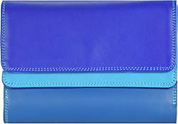 mywalit, Double Flap Wallet Geldbörse Leder 13 Cm in dunkelblau, Geldbörsen für Damen