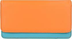 mywalit, Medium Matinee Wallet Geldbörse Leder 17 Cm in orange, Geldbörsen für Damen