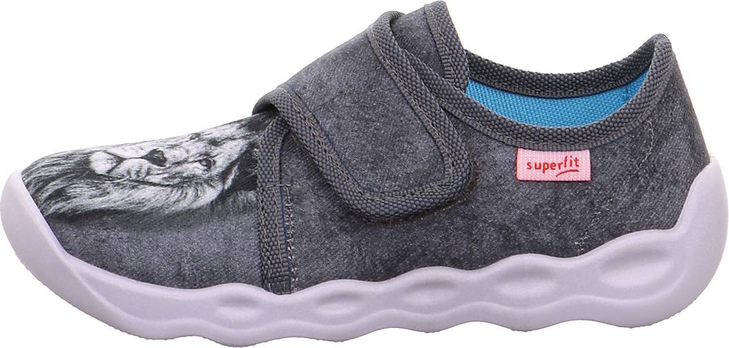 Superfit Bubble Jungen Hausschuh GRÜN - Veganer Kinderschuh Größe 33